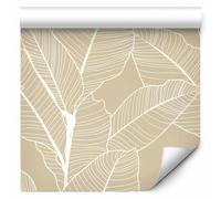 murando - Papier Peint Adhesif Mural, Sticker Mural Salon, Feuilles, 10 m | Pose Facile sans Colle, Fabrication EU, Tapisserie Murales, Papiers Peints Panoramique, Poster Mural, Décoration Moderne