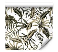 murando - Papier Peint Adhesif Mural, Sticker Mural Salon, Vert, 10 m | Pose Facile sans Colle, Fabrication EU, Tapisserie Murales, Papiers Peints Panoramique, Poster Mural, Décoration Moderne