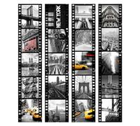 murando Papier Peint Adhésif PURO 10 m sans repetition Mural Décoration Feuille Autocollante Stickers XXL Poster Tableaux Muraux Tapisserie Photo Trompe l'oeil City Ville New York Film d-C-0001-j-b