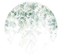 murando - Papier Peint Autocollant Rond, Stickers Muraux, Fleurs, 180x180 | Pose Facile sans Colle, Fabrication EU, Tapisserie Murales, Papiers Peints Panoramique, Poster Mural, Décoration Moderne
