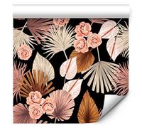 murando - Papier Peint Autocollant, Stickers Muraux Chambre, Fleurs, 10 m | Pose Facile sans Colle, Fabrication EU, Tapisserie Murales, Papiers Peints Panoramique, Poster Mural, Décoration Moderne