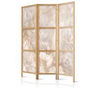 murando - Paravent Intérieur Japonais 135x172 cm - Séparateur de Pièce en Bois Naturel et Toile Imprimée - Cloison de Séparation pour Chambre - Paravent Oriental Portable et Pliable f-C-0458-bh-b