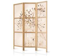 murando - Paravent Japonais Décoratif Intérieur, Paravent, 135x172 cm | 3 Panneaux, Toile Imprimée, Séparation de Pièce, Impression sur une Seule Face, Pliable, Cadre en Bois, Moderne pour Chambre