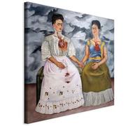 murando - Tableau Décoration Murale Salon, Kahlo Reproduction, 60x60 cm | Clous Inclus, Impression sur Toile, Tableaux, Posters et Arts Décoratifs, Cadre en Bois, Frida les Deux, Fabrication EU