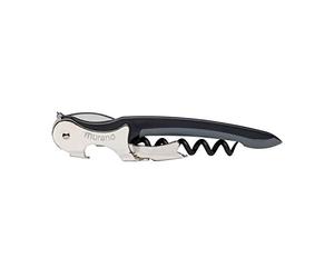 Murano TB 56 Couteau sommelier, couteau de serveur, tire-bouchon - Noir/gris