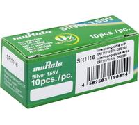 Murata Pile bouton 366 1.55 V 10 pc(s) 30 mAh oxyde dargent SR1116-PBWW