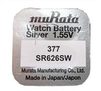 muRata SR626SW Pile bouton 377 à l'oxyde d'argent 1,55 V pour montres