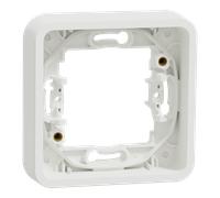 Mureva Styl - Cadre 1 poste - encastré - IP55 - IK08 - blanc - SCHNEIDER ELECTRIC - MUR39107