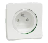 Mureva Styl - Prise courant 2P+T - composable - IP55 IK08 - connex auto - blanc - SCHNEIDER ELECTRIC - MUR39133