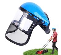 Murman Visière De Protection Du Visage Avce Grillagée, Casque De Sécurité Réutilisable Casque De Protection Pour Tronçonneuse, Écran De Protection Faciale Pour Tondeuse Et Brushcutting