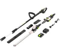 Murray Taille-Haie & Tronçonneuse Télescopique 2-en-1 sans Fil MU-Bat-MM-CSHT-KIT - 20V, 3Ah, Lame de Coupe 40 cm, Guide de Scie 20 cm, Système SDS, Inclinable, Portée 330 cm