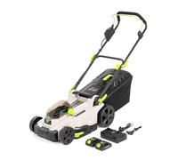 Murray Tondeuse à Gazon sans Fil 2x20V Li-ION avec Moteur à Induction (2900 TR/Min) MU-BAT-LM37-KIT - Largeur de Coupe 37cm, Bac de Ramassage 35L, 6 Niveaux de Hauteur - Mulching, Arrière, Bac