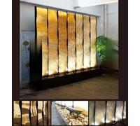 Murs d'eau xxl Décoration inox Séparation sur mesure Led Mur d'eau Water