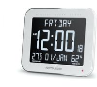 Muse | Wall Clock with Alarm Function | M-090 WMC | White
