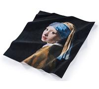 Musearta BT-JV-GE-V424283 Serviette de Plage Unisexe avec Motif Girl with a Pearl Earring de L'Artiste Johannes Vermeer en Coton 144 x 180 cm