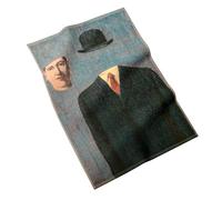 MuseARTa Torchon en Coton avec Le Tableau The Pilgrim de L'Artiste René Magritte dans la Taille 40 x 60 cm, KT-RM-TP