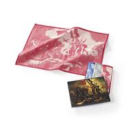 Musearta TT-ED-LP-10-V424191 Lot de 3 torchons de Vaisselle Unisexes avec Motif Liberty Leading The People de L'Artiste Eugène Delacroix en Coton 50 x 70 cm