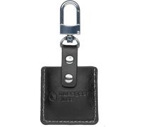 musegear® key finder with Bluetooth app from Germany in a black leather case I finder white I For iOS and Android I find keys