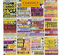 Museums and Galleries Marketing Classics Boîte de 16 cm x 16 cm, une sélection des Affiches de concerts britanniques 1960s Carte de voeux
