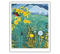 Museums & Galleries Carte d'anniversaire pour elle - Motif de prairie de fleurs sauvages côtières - Intérieur vierge - Carte de vœux artistique Annie Soudain pour maman, sœur, fille, amie ou membre de