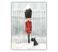 Museums & Galleries Lot de 8 cartes de Noël caritatives - Compagnon de Noël Royal Guard et Scottie Dog - Écologiques et recyclables