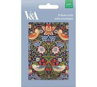 Museums & Galleries William Morris Lot de 8 cartes de vœux vierges avec enveloppes Motif voleur de fraises