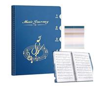 Music Folder - A4 Music Sheet Storage Binder, 10,2 x 12,6 pouces Document Organizer Folder for Presentation, Business, School, Office, Band, Choral, Travel, Meeting Room, or Performance, Musics Sheet