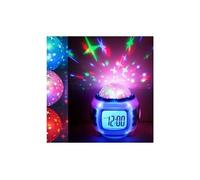 Musique led star sky digital projection réveil calendrier thermomètre enfants nouveau alarm clock 239