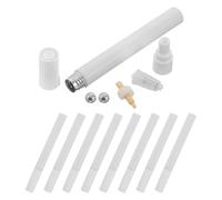 MUSISALY 10 Pièces Marqueur de Peinture Rechargeable Vide en Aluminium | Compatible Encres et Peintures, Écriture Précise et Tracés Contrôlés, Blanc, pour Artistes et Professionnels