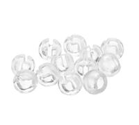 MUSISALY 12 Pièces Butées Transparentes à Sertir pour Chaîne à Billes 4,5mm, Accessoires Solide pour Stores Verticaux, Fixation Fiable pour Rideaux à Domicile ou Bureau