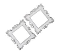 MUSISALY 2 Pièces couvercle de protection pouvoir assiette stickers double garde cache mural autocollant mural cache-prise couverture légère Plastique Silver