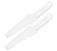 MUSISALY 2 Pièces Grattoir Multifonctionnel en Plastique Blanc pour Balai de Nettoyage, Brosse Légère Auto-essorage, Accessoire pour Essorer la Serpillière sans Effort