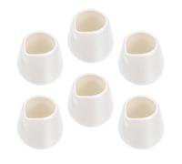 MUSISALY 6 Pièces Pichet à Lait en Céramique Multifonction pour Sauce et Lait, Design Blanc Élégant, pour Restaurant et Hôtel, Maintien Propre et Pratique