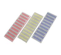 MUSISALY Affûteur de Couteaux de Cuisine et Ciseaux 3pcs, Pierre à Aiguiser Diamantée Unilatérale avec Design Maillage Simple Face, Outil Polyvalent pour Affûtage Précis en Cuisine et