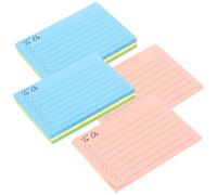 MUSISALY Autocollants Mémo Adhésifs Mignons, 8 Blocs, Papier Fluorescent | Adhérence Forte, Retrait sans Traces, Usage Simple, Fournitures de Bureau et École, Style Charmant