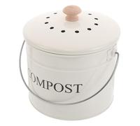 MUSISALY Bac à Compost de Cuisine Acier avec Couvercle Poubelle Compost Cuisine Inodore pour Déchets Alimentaires Compact pour Comptoir