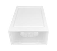 MUSISALY Boîte de Rangement Plastique à Tiroirs 5l, Transparente, Blanche