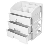 MUSISALY Boîte de Rangement pour Cosmétiques et Design Facile à Nettoyer Blanche en Plastique Tiroirs Amovibles pour Bureau ou Café