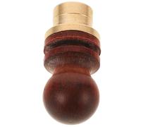 MUSISALY Bouchon de Bouteille de Vin en Bois de Coloquinte, Réutilisable, Diamètre 14 Mm, Finition Laiton, Usage Polyvalent pour Gourde à Vin et Autres Contenants