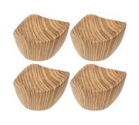 MUSISALY Boutons de Couvercle de Casserole 4Pcs Effet Bois, Poignées de Rechange Universelles en Bakélite Anti-Brûlure, pour Couvercles de Poêle et Couvercles de Cuisine, 6x6x4cm