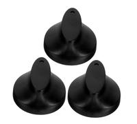 MUSISALY Boutons Universels de Minuterie en Plastique Noir 3pcs pour Minuterie Mécanique Contrôle Précis, Remplacement pour Cuisinière, Cuiseur à Riz, Adapté pour Hôtel et Cafétéria