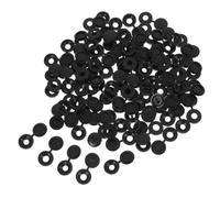 MUSISALY Capuchons à Vis Usage Polyvalent à Charnière Noirs en Plastique 500 Design Décoratif Élégant pour Têtes de Vis pour Meubles et Armoires