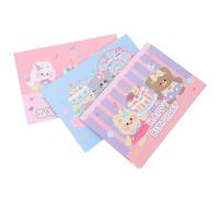 MUSISALY Cartes de Vœux D'anniversaire Design Pliable et Texture Délicate 3d en Carton Lot de 3 pour Fête D'anniversaire Fille