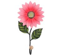 MUSISALY Crochet Mural en Fer Décoration Murale en Métal Forme Fleur Facile à Installer, Design Sécurisé et Élégant pour Salle de Bain et Salon