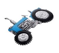 MUSISALY Décoration Murale De Tracteur En Fer Forgé 3d Bleu, Ornement Métallique Suspendu Robuste Pour Intérieur Et Extérieur, Décoration Artisanale Pour Jardin, Maison Et Bureau
