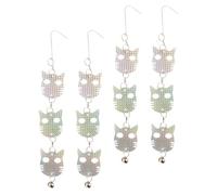 MUSISALY Dispositifs pour oies en extérieur 4pcs en Pet argenté, Feuilles suspendues Anti-Pigeon pour Balcon et terrasse