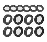 MUSISALY Joint Filtre pour Tuyau D’arrivée D’Eau, Rondelle Caoutchouc Noire | Crépine en Acier Inoxydable, Lot de Set de Pièces, Accessoires Arrosage