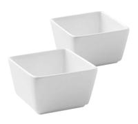 MUSISALY Lot de 2 Bols à Sucre en Céramique Blanche, Coupelles à Sauce Rondes, pour Restaurant ou Maison, Plat D'apéritif Élégant et Pratique