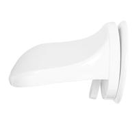 MUSISALY Pédale de Bain Antidérapante en Plastique Blanc avec Ventouse Puissante, Repose-pieds pour Douches Quotidiennes et Aide Lavage des Pieds