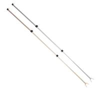 MUSISALY Perche Télescopique en Alliage D'aluminium 2pcs, Légère et Rétractable, Pratique pour Suspendre et Retirer Vêtements, pour Cadres et Autres Endroits en Hauteur